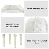 Dorothy - Vanity Chair With Swivel Chair Only - Ivory