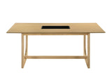 Blayde - 8 Pieces Dining Room Set - Natural / White