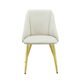 Gaines - Synthetic Leather Side Chair (Set of 2) - White