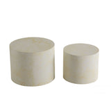 Modern Round Nesting Coffee Table (Set of 2)