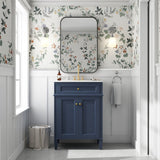 Modern Bathroom Vanity With Tip-Out Drawer And Soft-Close Hinges