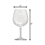 Leadingware Plastic Wine Glasses (Set of 4), Unbreakable Bpa Free Tritan 23Oz - Clear