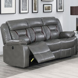Living Room Set With Pillow Armrest And Tufted Backrest