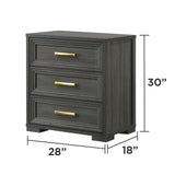 Colorado - Nightstand - Charcoal