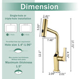 Touchless Kitchen Faucet With LED Display