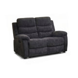 2 Seat Manual Recliner Loveseat With 150° Deep Recline, For Small Living Spaces - Dark Gray