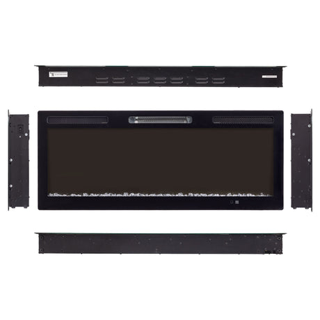 Electric Fireplace With Adjustable Flame