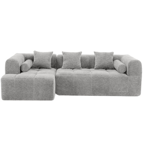 Sectional Free Combined Sofa With 2 Side Pockets