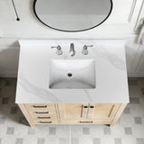 Bathroom Vanity Top With Undermount Sink, 3 Pre Drilled Holes