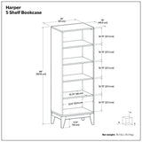Harper - Handcrafted Bookcase With Storage