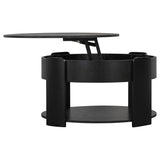 Round Lift Top Coffee Table With Hidden Storage