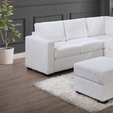 Contemporary Sectional Set With Ottoman