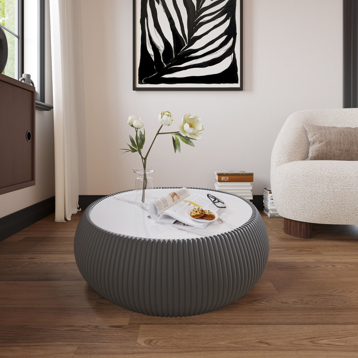 Drum Shaped Coffee Table