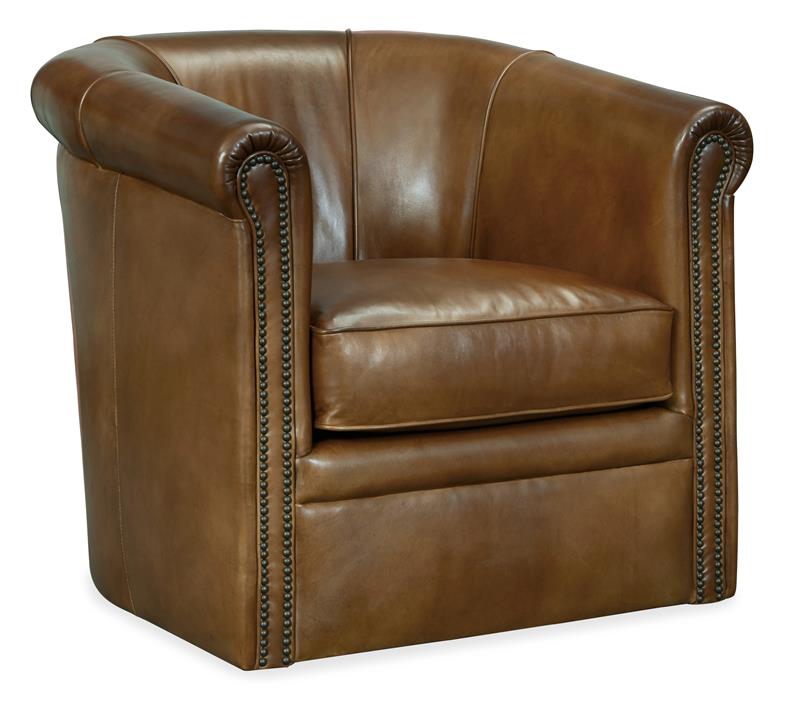 Axton Swivel leather Club Chair - CC388-SW-083