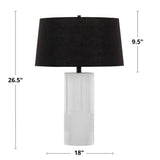 Petra - Contemporary Table Lamp (Set of 2) - Cream / Black