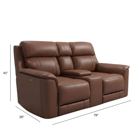 Oslo - Dual Power Reclining Loveseat With Console