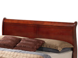 Upholstered Panel Sleigh Bed Design