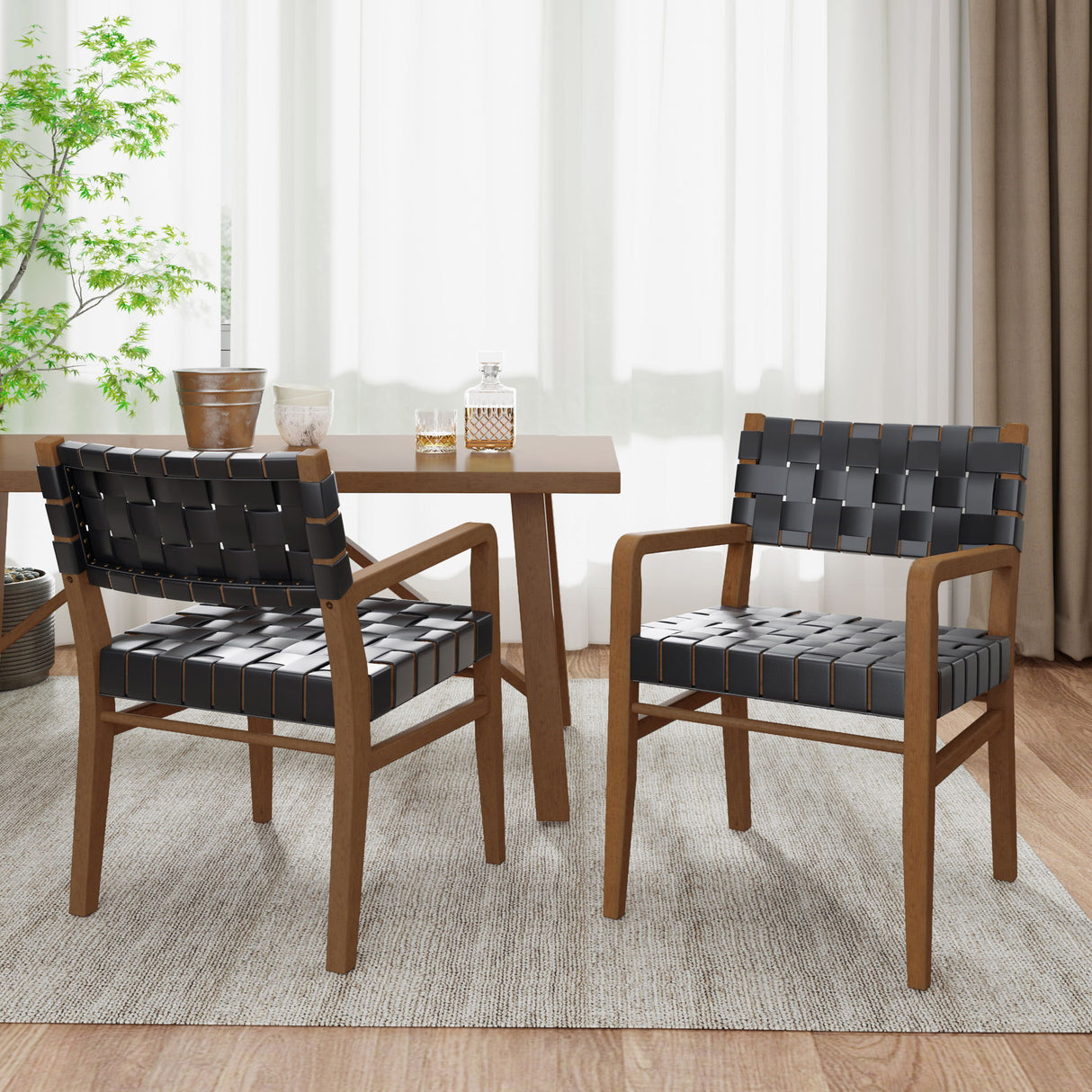 Modern Style Dining Chair With Upholstery