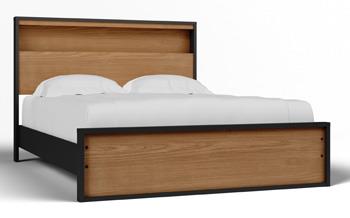 Kozmour Queen Bookcase Complete Bed Frame - EB1460-81