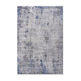 Marfi - 5' X 7' Abstract Area Rug - Silver