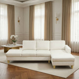 L - Shaped Sectional Sofa With Chaise & Ottoman