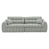 3 Seater, Couch With Throw Pillows For Living Room