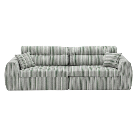 3 Seater, Couch With Throw Pillows For Living Room