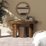 Jesse - Single Drawer Oval Computer Desk