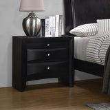 Briana 2-drawer Nightstand Black - 200702