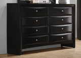 Briana 8-drawer Dresser Black - 200703