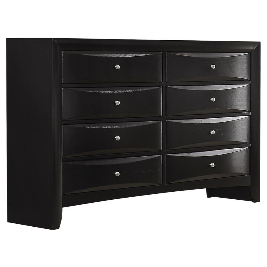 Briana 8-drawer Dresser Black - 200703