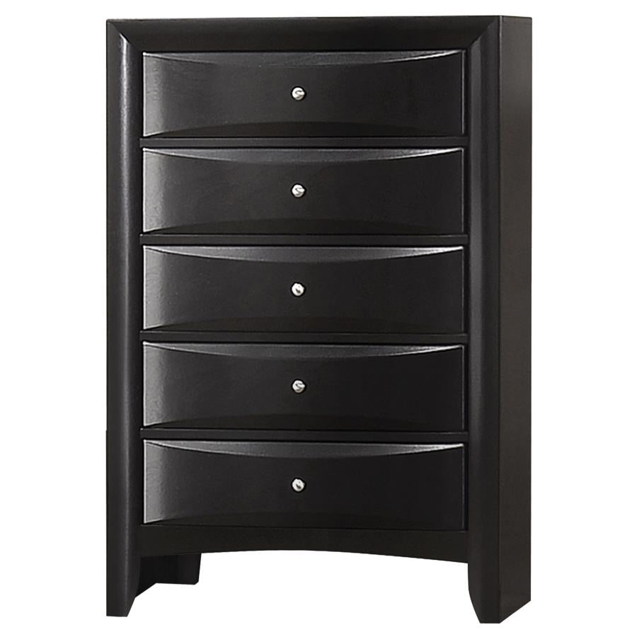 Briana 5-drawer Bedroom Chest Black - 200705