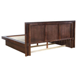 Jessica 5-piece Eastern King LED Bedroom Set Cappuccino - 200711KE-S5P