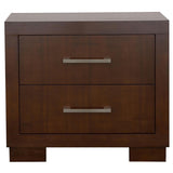 Jessica 5-piece Eastern King LED Bedroom Set Cappuccino - 200711KE-S5P