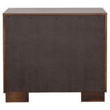Jessica 5-piece Eastern King LED Bedroom Set Cappuccino - 200711KE-S5P