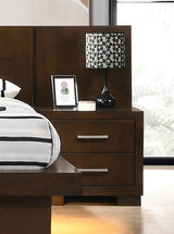 Jessica 6-piece Eastern King LED Bedroom Set Cappuccino - 200711KE-S6P