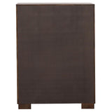 Jessica 6-piece Eastern King LED Bedroom Set Cappuccino - 200711KE-S6P