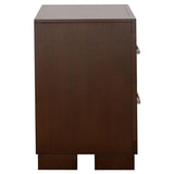 Jessica 2-drawer Nightstand Cappuccino - 200712
