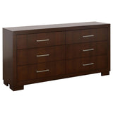 Jessica 6-drawer Dresser Cappuccino - 200713