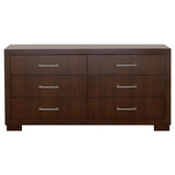 Jessica 6-drawer Dresser Cappuccino - 200713