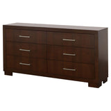 Jessica 6-drawer Dresser Cappuccino - 200713