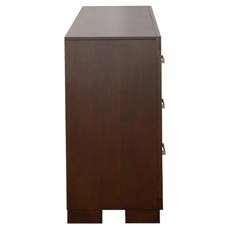Jessica 6-drawer Dresser Cappuccino - 200713