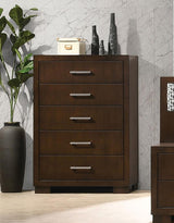 Jessica 5-drawer Bedroom Chest Cappuccino - 200715