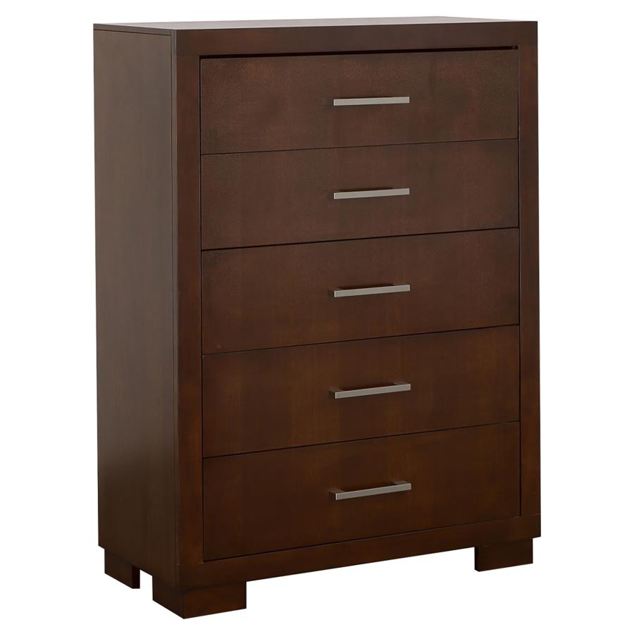 Jessica 5-drawer Bedroom Chest Cappuccino - 200715