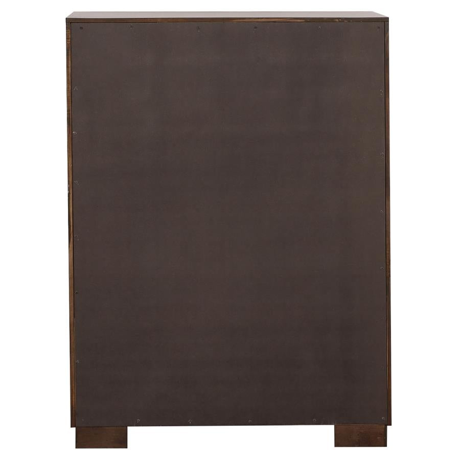 Jessica 5-drawer Bedroom Chest Cappuccino - 200715