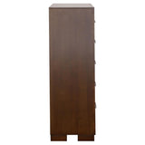 Jessica 5-drawer Bedroom Chest Cappuccino - 200715