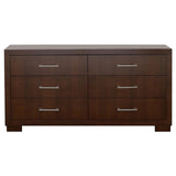 Jessica 4-piece Eastern King Bedroom Set Cappuccino - 200719KE-S4