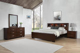 Jessica 4-piece California King Bedroom Set Cappuccino - 200719KW-S4