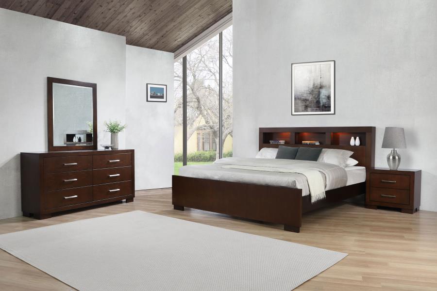 Jessica 4-piece Queen Bedroom Set Cappuccino - 200719Q-S4