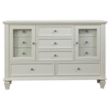 Sandy Beach 4-piece Eastern King Bedroom Set Cream White - 201301KEN-S4